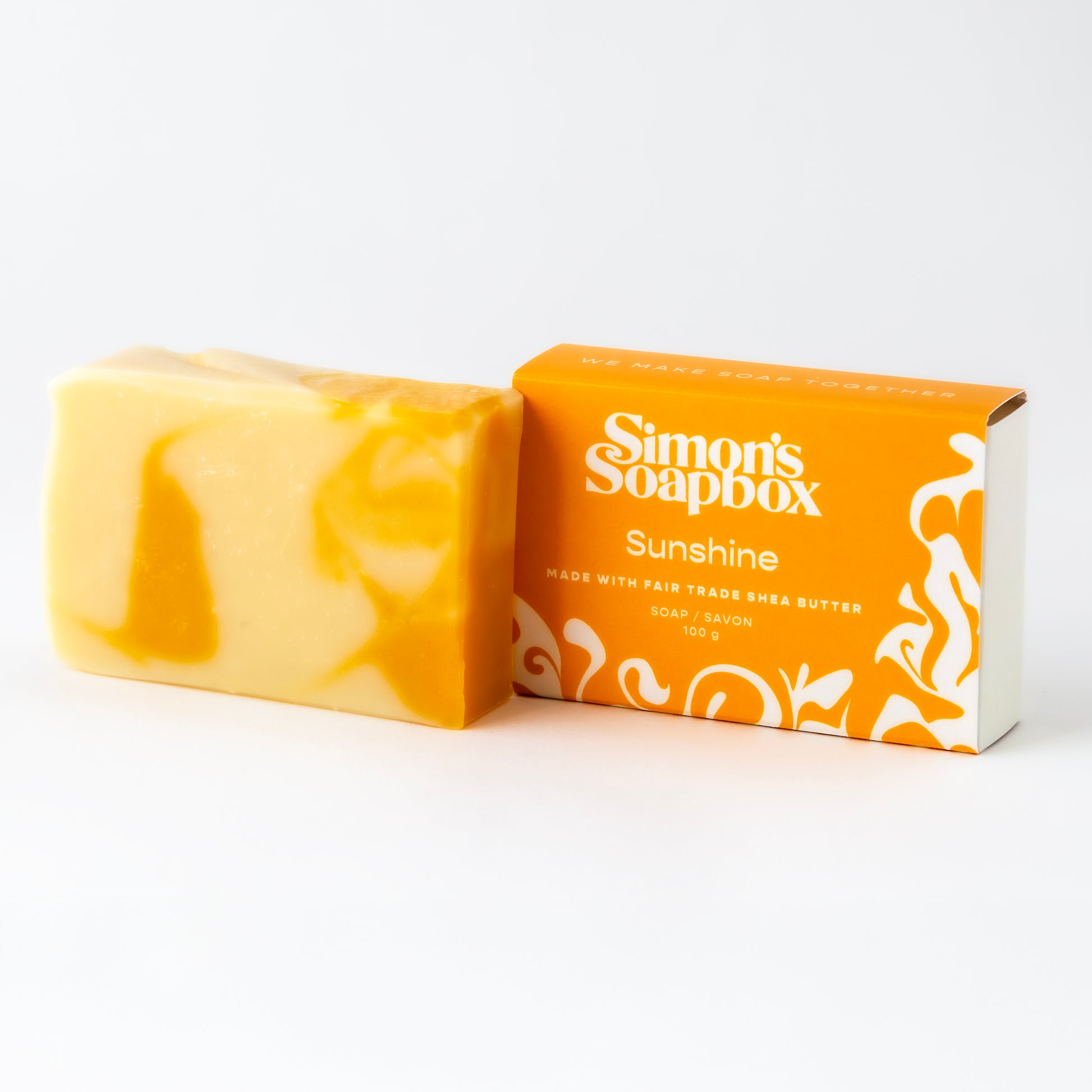 packaged and unpackaged bar of soap